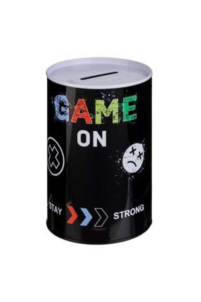 OEM Pușculiță metalică cu design de control pentru jucători Ø8 x 12,5 cm