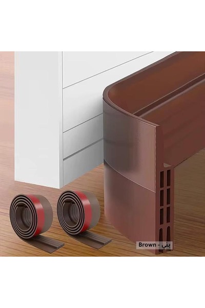 Generic حاجز عازل لاسفل الباب بطول 120 سم | مقاوم للماء والغبار والحشرات | لو...