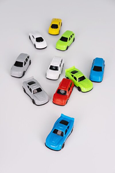 agugu 10 سيارات لعبة بلاستيكية صغيرة