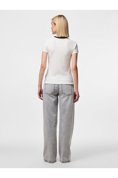 PIECES T-Shirt PCMAY GERIPPTES