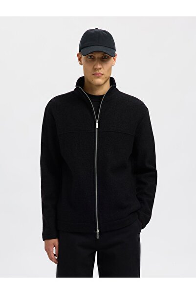 Selected Homme Strickjacke mit Reißverschluss 100% Woll