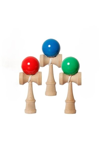 OEM Ξύλινο Kendama, 18 cm, διαδραστικό για παιδιά και ενήλικες, μπλε