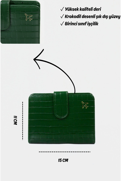 Mazel Design 763 Crocodile Pattern Imported Passport Cover, License Cover, Rfid Protected