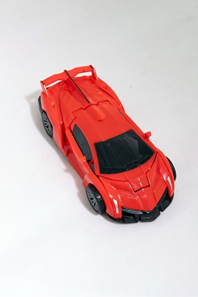 agugu Oyuncak Robot'a Dönüşen Oyuncak Kırmızı Araba