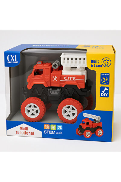 TSUMAB CXL Multifunctional DIY Fire Truck Toy – Build & Learn STEM Vehicle for Kids (3+)