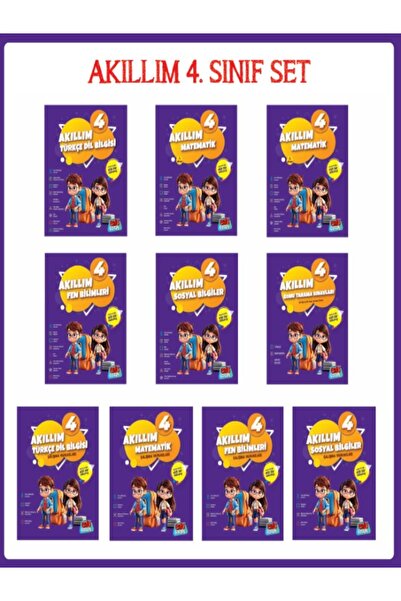 ELİT ÇOCUK 4.SINIF AKILLIM EĞİTİM SETİ 2025-2026 (10 KİTAP)