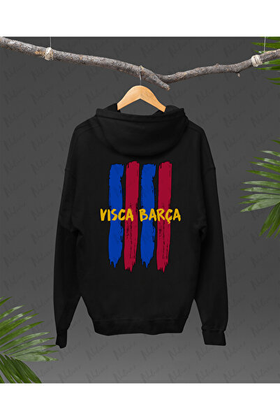 Nulivez هوديي كبير الحجم للجنسين بتصميم برشلونة مطبوع على الظهر، عالي الجودة