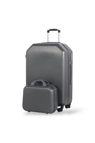Red Sea Travel bag set - 5 pieces, including 3 trolley bags and 2 makeup bags - with flexible covers - and a fixed digital lock