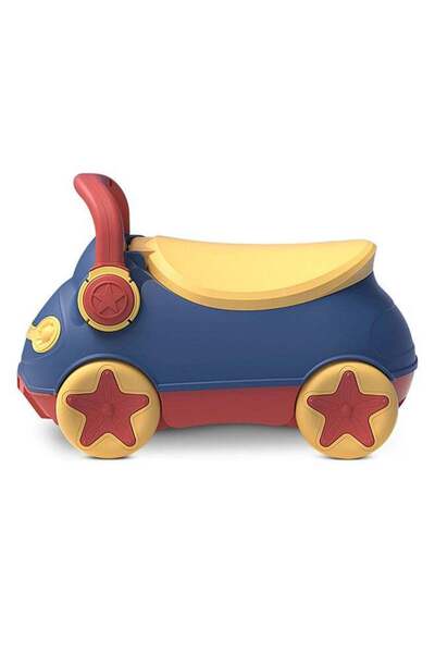 Eazy Kids Portable Monkey Potty Seat Soft Cushioned With Handles - Blue