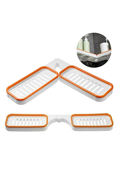 OEM Foldable soap holder QttvbTna, white with orange/gray, 33x33x3cm