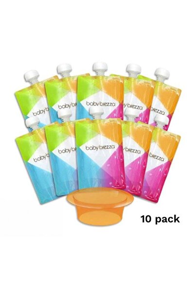 BABY BREZZA Reusable Food Pouches - Pack of 10
