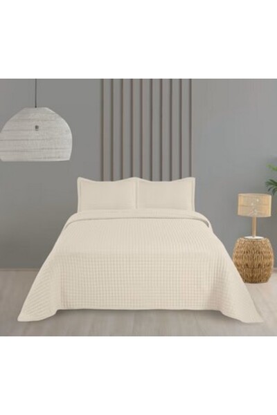 Bella Home Çift Kişilik Sonnia Yatak Örtüsü Seti - Krem