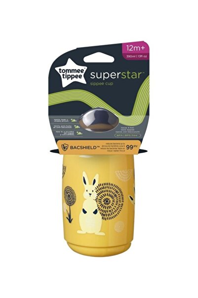 tommee tippee Sippee Trainer Cup Sippy Bottle For Toddlers, Leakproof 390ml, 12M+ - Assorted
