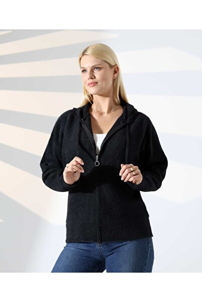 REDMİNA fashion Basic Hooded Knit Cardigan