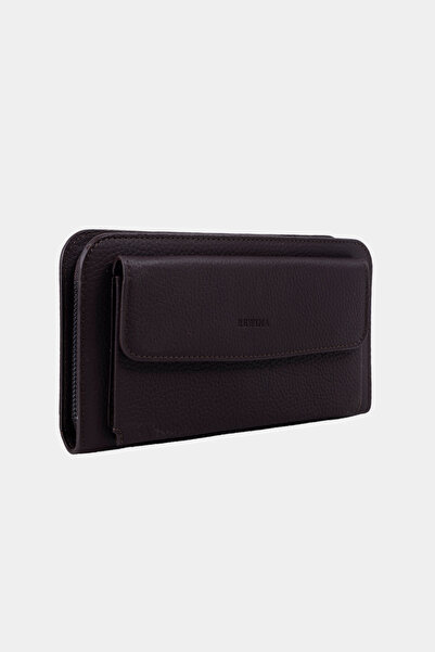 Lysande Genuine Leather Unisex Portfolio Bag Zippered Multi-Compartment Handbag