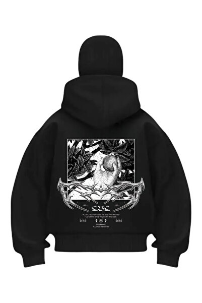 Gofeel Crna tiha ljutnja Štampano Snježna maskirana unisex majica sa kapuljačom