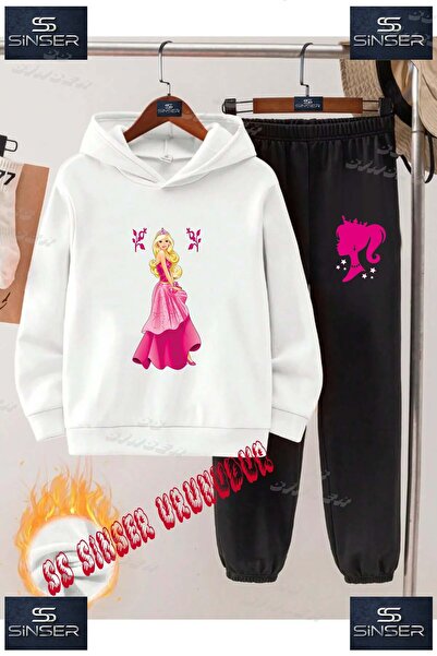 SS SİNSER Детски унисекс комплект с качулка и качулка "BRBY PRINCESS BOYDAN"