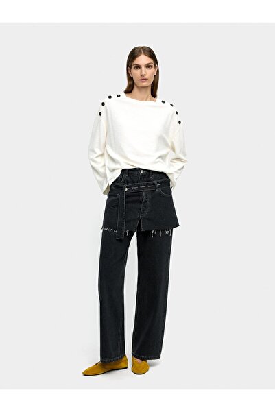 PARFOIS Omuzda Düğme Detaylı Kazak