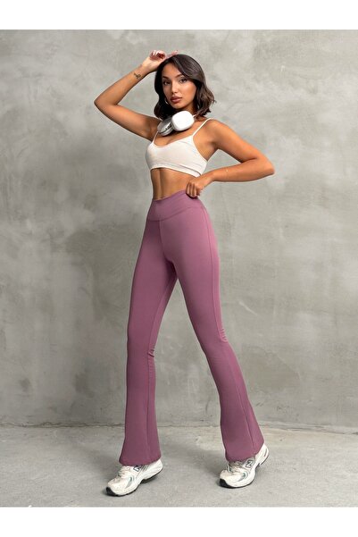 Nordmende Colanți spanioli pentru femei, cu talie înaltă, cu fleece în interior, pentru iarnă