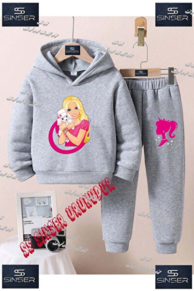 SS SİNSER Set de trening cu hanorac imprimat pentru copii, unisex, cu textul ...