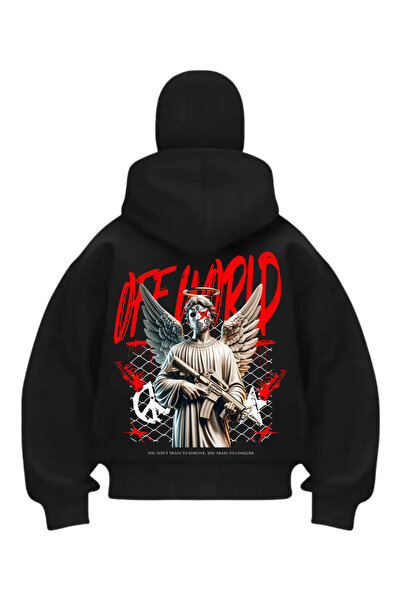 1blood Off World Imprimat cu Masca de Zăpadă Samurai Negru Hanorac Cardigan