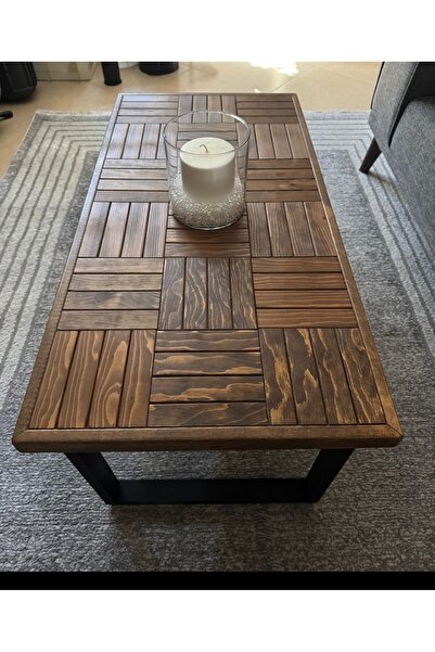 MİRRORSS Orta Sehpa Ceviz renk 90 x 46 cm çay kahve sehpası ofis sehpaları
