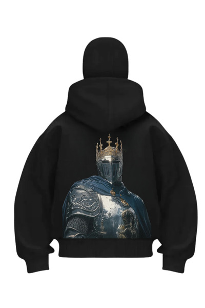 1blood سترة كنزة مطبوعة باللون الأسود من King Slayer بتصميم قناع الثلج الساموراي