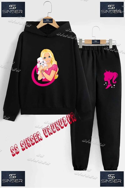 SS SİNSER Детски унисекс спортен екип с качулка и принт „BRBY ELINDE KOPEK“