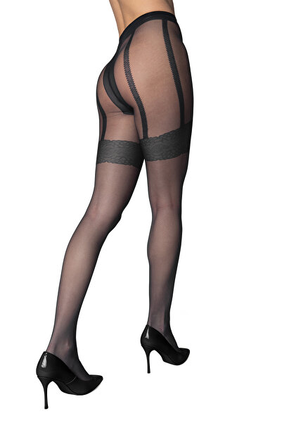 PETRA-ELISA Dres 15 Den Cu Model Raisa (Portjartier), Negru, XL