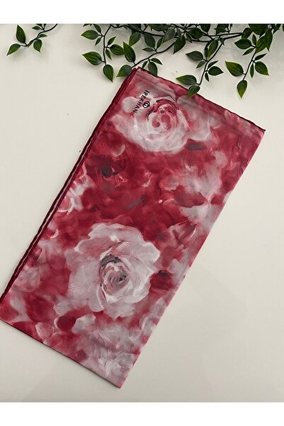 İpekhan Gülnihal Pattern Thin Cotton Scarf