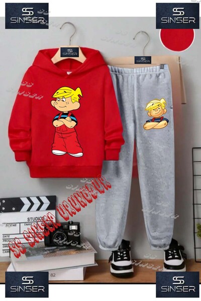 SS SİNSER Παιδικό Unisex Σετ Φόρμας με Στάμπα  "DENIS COCUK KOLLAR BAGLI " με...
