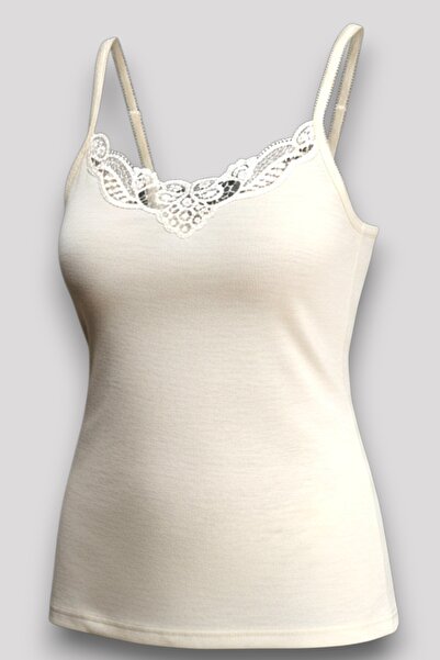 Fanilam Women's Athlete Lace Wool Athlete Slim Strap Wool Athlete - Warm and Flexible Ribbed Fabric Hasyün