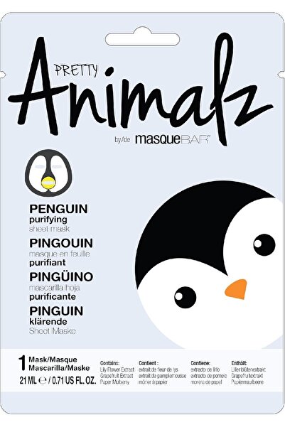 MasqueBAR Penguin Sheet Mask Pretty Animals by Mask Bar - For Dry Skin