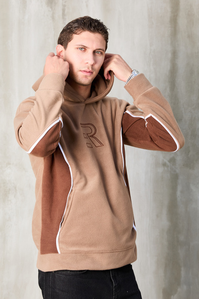 No Way Ανδρικό φούτερ με κουκούλα R με λεπτομέρειες από φλις