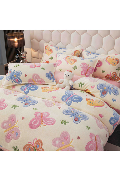 CHIRASO CHIRASO, COCOLINO Linen, ELASTIC Fitted Sheet compatible 140, 160 and 180x200 Duvet Cover 2 Sides Pillowcase