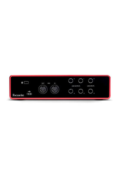 Focusrite واجهة الصوت USB Scarlett 4i4 من الجيل الثالث، للموسيقيين ومؤلفي الأغاني وعازفي الجيتار
