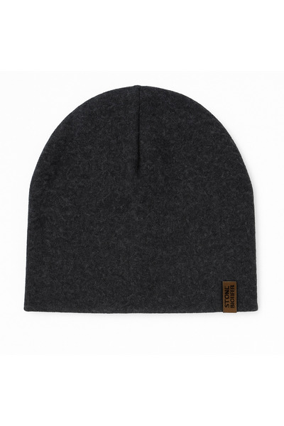 Butik Siyah Alacalı Erkek Düz Penye Bere Kışlık Standart