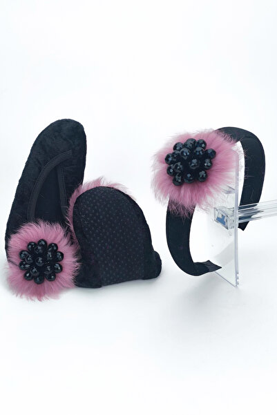 CEYDA SHOES Children's Home Slippers with Crown, Children's Slippers, Baby Booties, Socks, Children's Home Shoes, Show Slippers