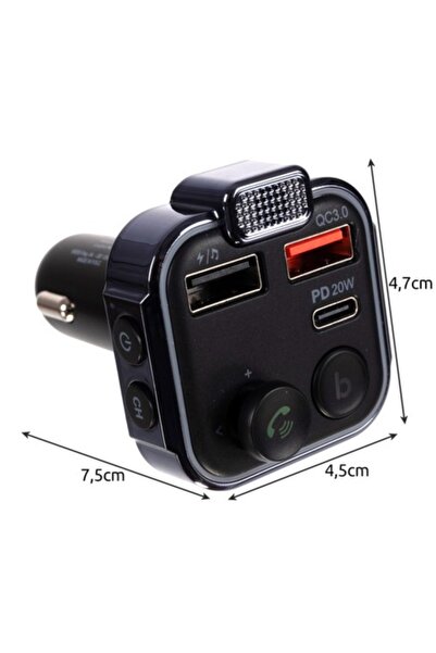 Xtrobb Car charger FM modulator, Bluetooth, IOS and Android