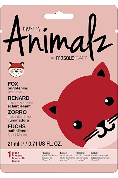 MasqueBAR Pretty Animals Fox Brightening Mask 21ml for Dry Skin by Masque Bar