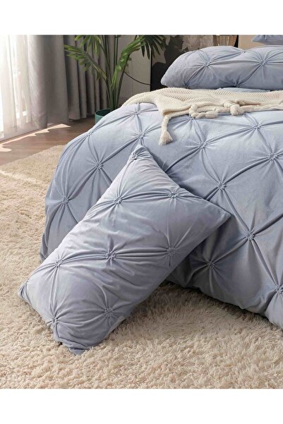 CHIRASO Velvet Pleated Linen, ELASTIC Sheet maximum 180x200cm, Duvet Cover 200x230, 2 Pillowcases