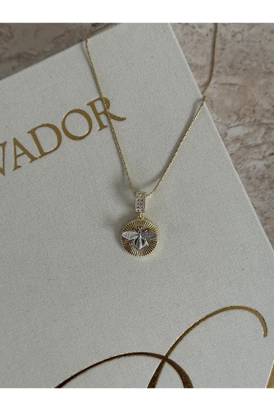 LUXSTONE Bee Model Gold Necklace