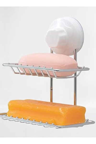 DRAMA HOME Zinc-Plated Metallic Soap Holder 17x15 cm