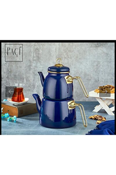 Paçi Home Elit Emaye Çaydanlık Takımı Siyah 200461