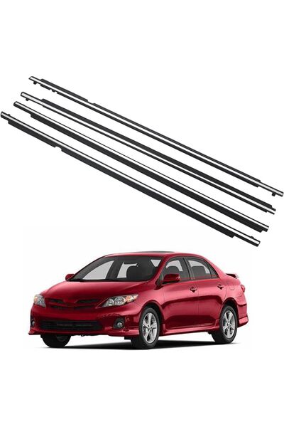 Toyota 2008-2013 Corolla Chrome Window Visors