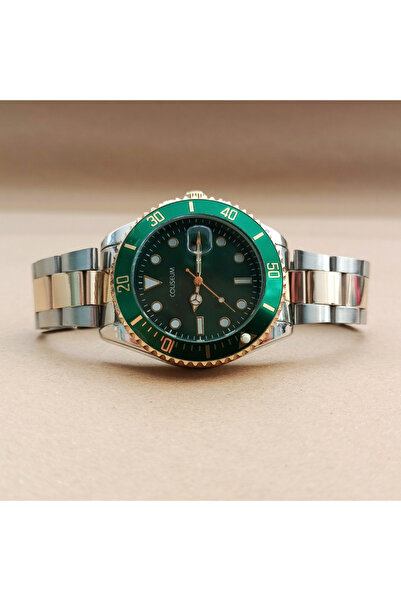 QUARTZ Çelik Kordon Takvimli Kadran Kutulu Seri Erkek Kol Saati