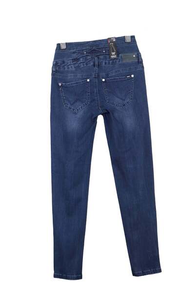 ONLY Smock High Waist Dark Blue Jeans - XS, Dark Blue, cotton 86% polyester 12% spandex 2%