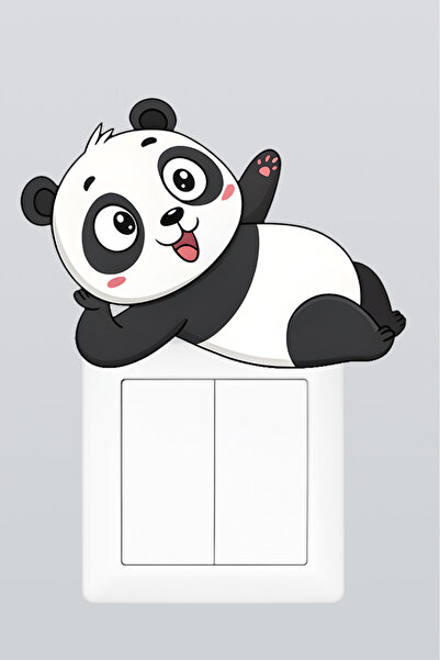 Adabilsa Tembel Panda Priz Sticker