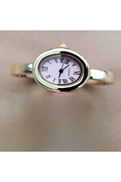 QUARTZ Çelik Kordon Cartier Model Elips (Oval) Tasarım Kadın Kol Saati