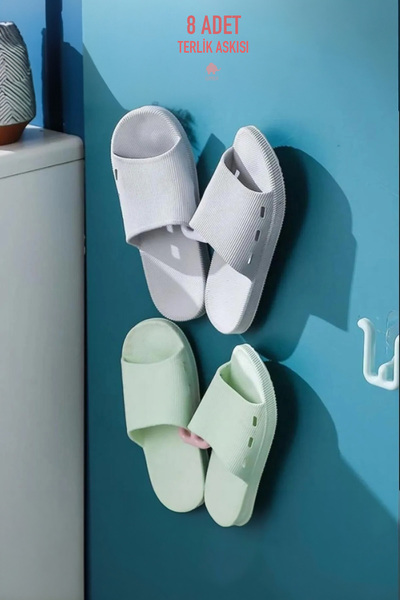 ELAMOUR Terlik Askılığı Yapışkanlı Terlik Ayakkabı Organizeri Askı Düzenleyic...